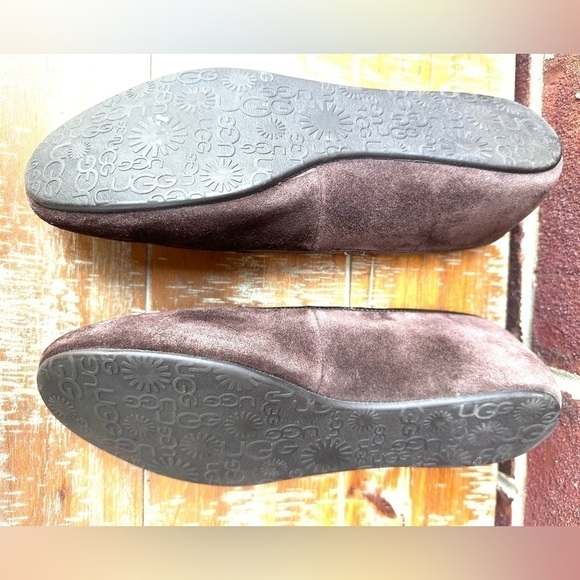 UGG Monogrammed Suede Flats - Picture 7 of 8